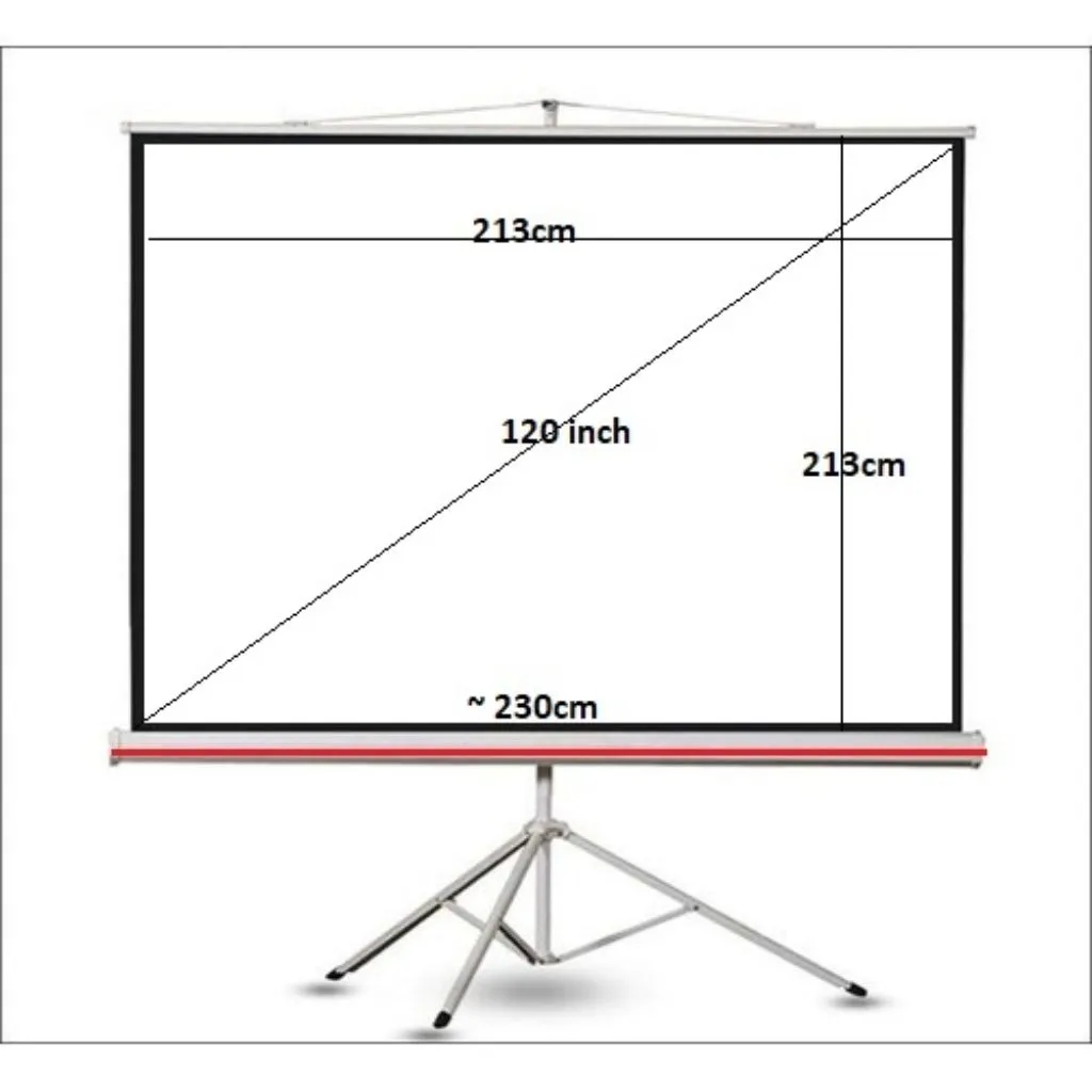 Màn Chiếu 3 Chân Apollo, Dalite 120 inch